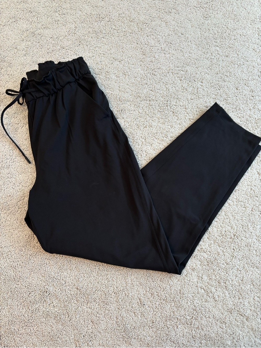 lululemon athletica Black Drawstring Waist Track Pants, Women’s 6, NWOT